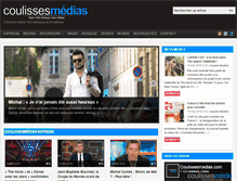 Tablet Screenshot of coulissesmedias.com